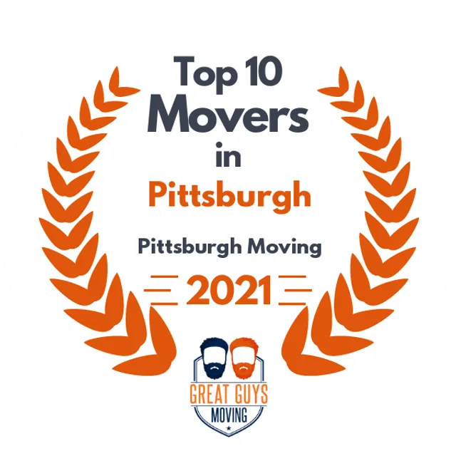 Top 10 Movers in Pittsburgh, PA 2021 award