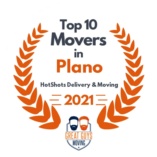 Top 10 Movers in Plano, TX 2021 award