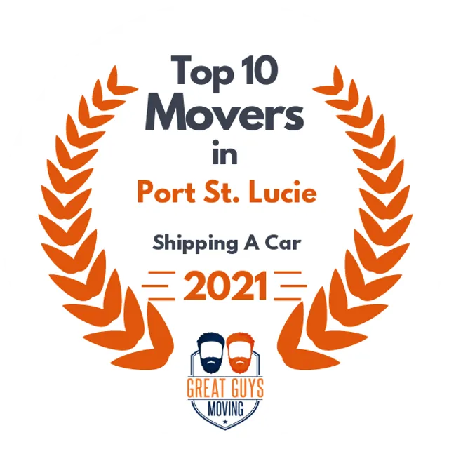 Top 10 Movers in Port St. Lucie, FL 2021 award