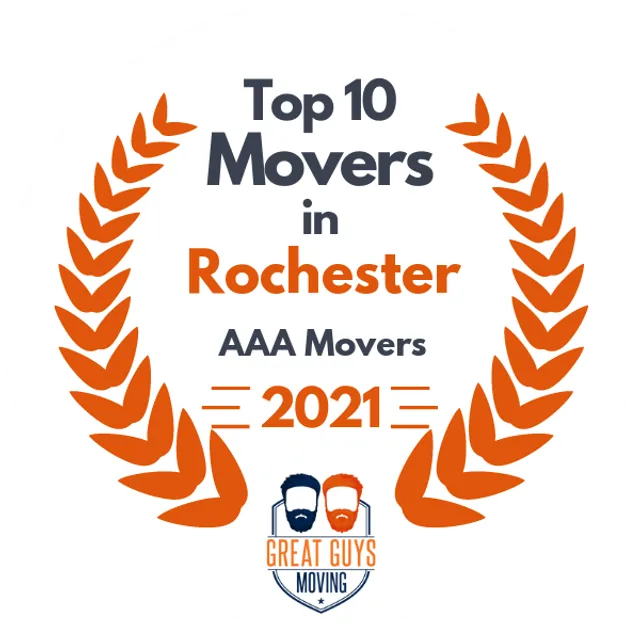 Top 10 Movers in Rochester, MN 2021 award