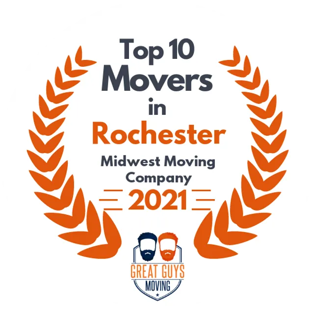 Top 10 Movers in Rochester, MN 2021 award