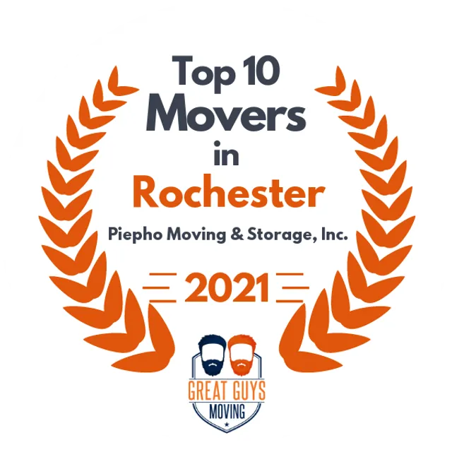 Top 10 Movers in Rochester, MN 2021 award