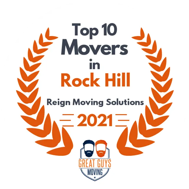 Top 10 Movers in Charlotte, NC 2021 award