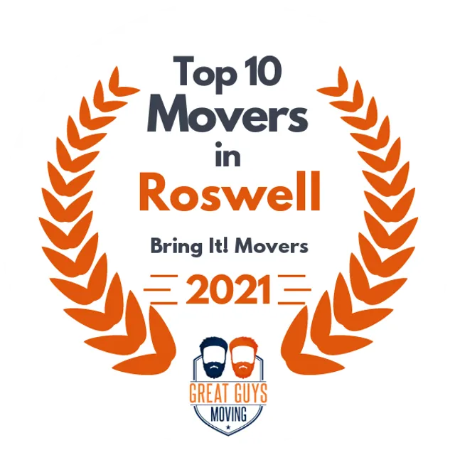 Top 10 Movers in Atlanta, GA 2021 award