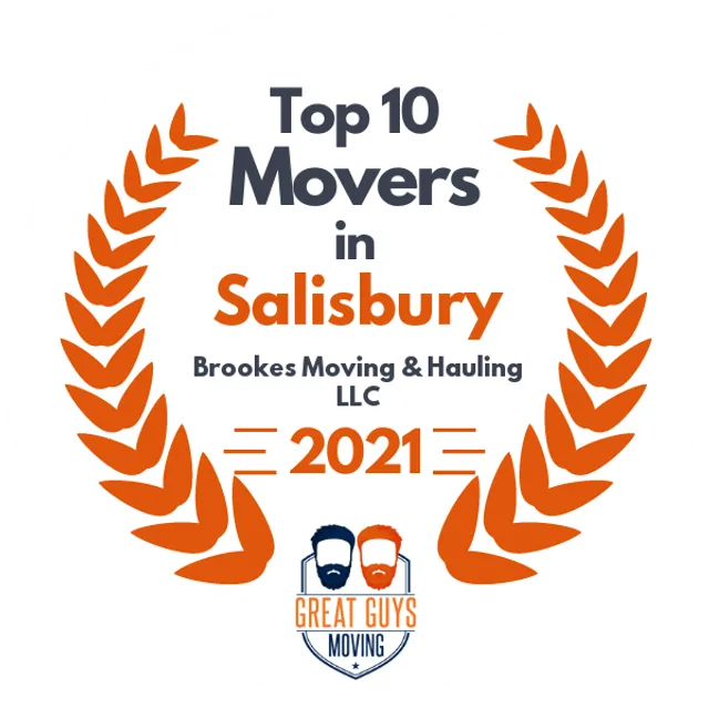 Top 10 Movers in Salisbury, MD 2021 award