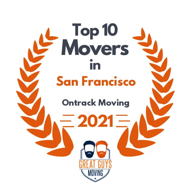 Top 10 Movers in San Jose, CA 2021 award