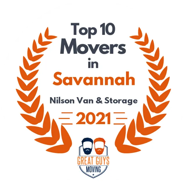 Top 10 Movers in Savannah, GA 2021 award