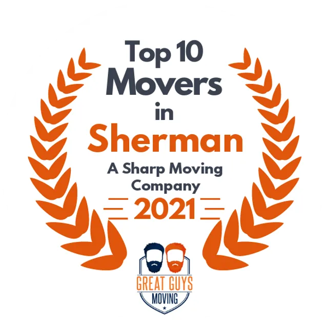 Top 10 Movers in Sherman, TX 2021 award