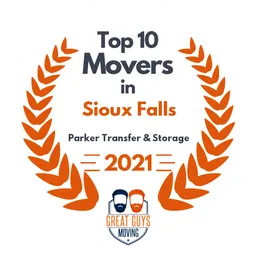 top 10 ranked movers in sioux falls 2021 parker transfer storage image