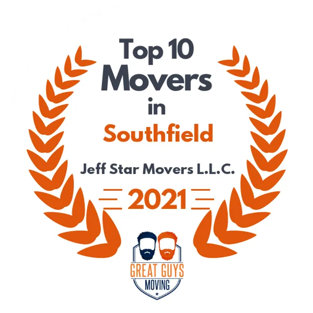 Top 10 Movers in Detroit, MI 2021 award