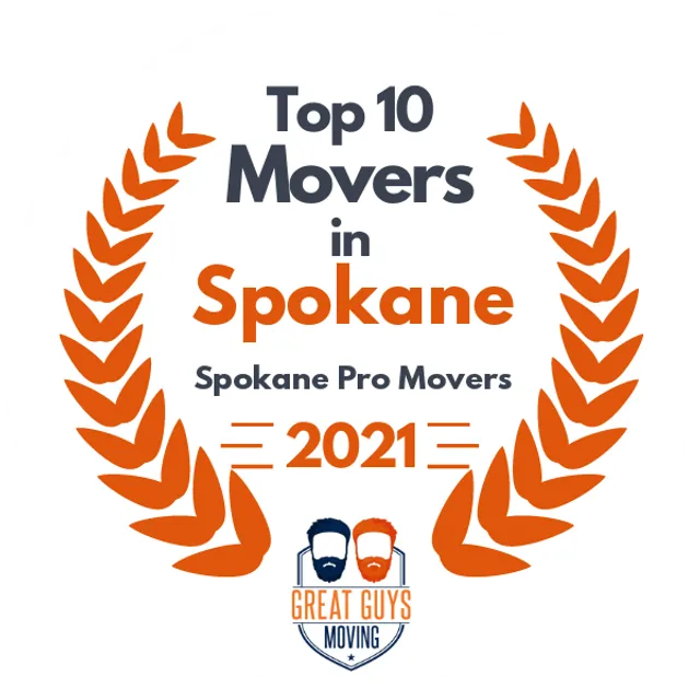 Top 10 Movers in Spokane, WA 2021 award