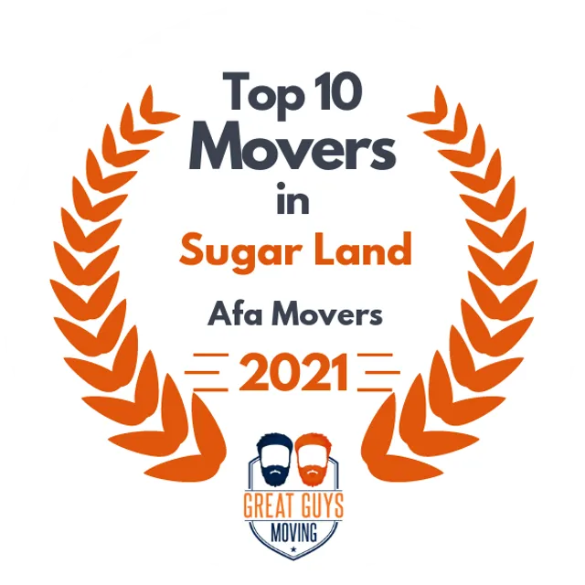 Top 10 Movers in Pasadena, TX 2021 award