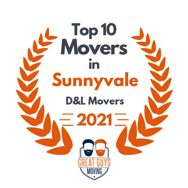 Top 10 Movers in San Jose, CA 2021 award