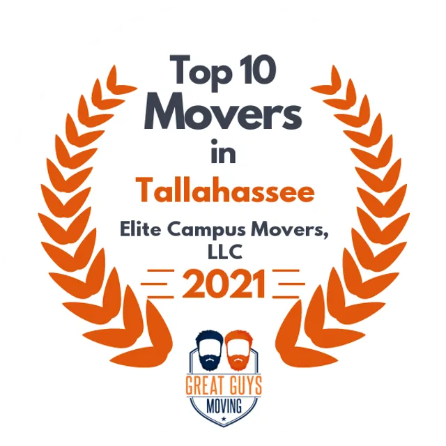 Top 10 Movers in Tallahassee, FL 2021 award