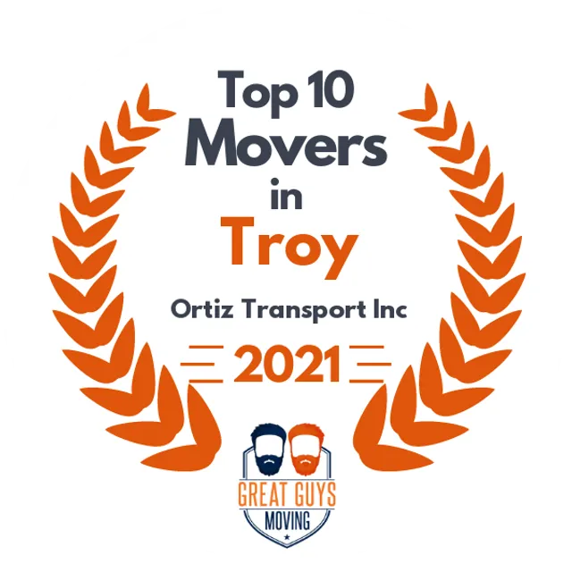 Top 10 Movers in Albany, NY 2021 award