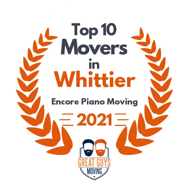 Top 10 Movers in Long Beach, CA 2021 award