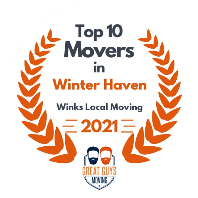 Top 10 Movers in Lakeland, FL 2021 award