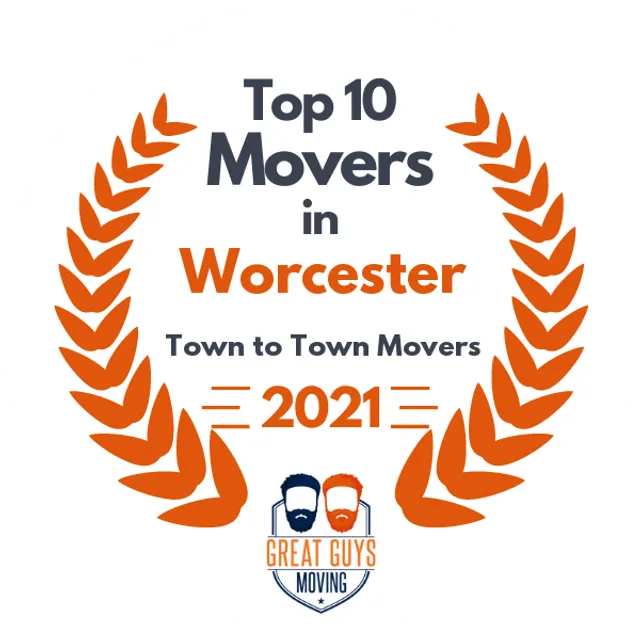 Top 10 Movers in Worcester, MA 2021 award