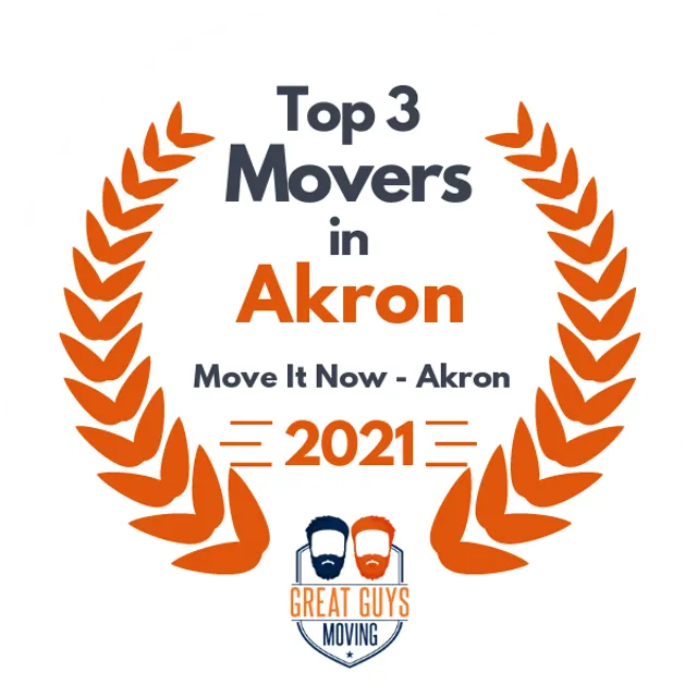 Top 3 Movers in Akron, OH 2021 award