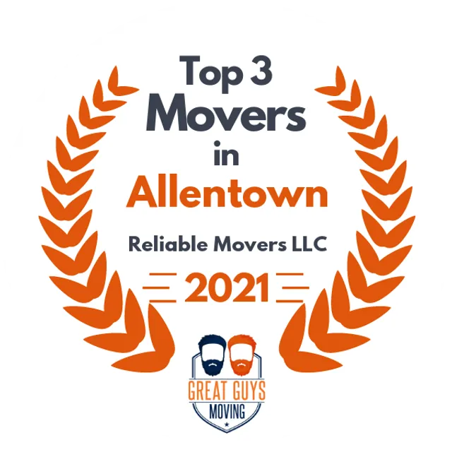 Top 3 Movers in Allentown, PA 2021 award