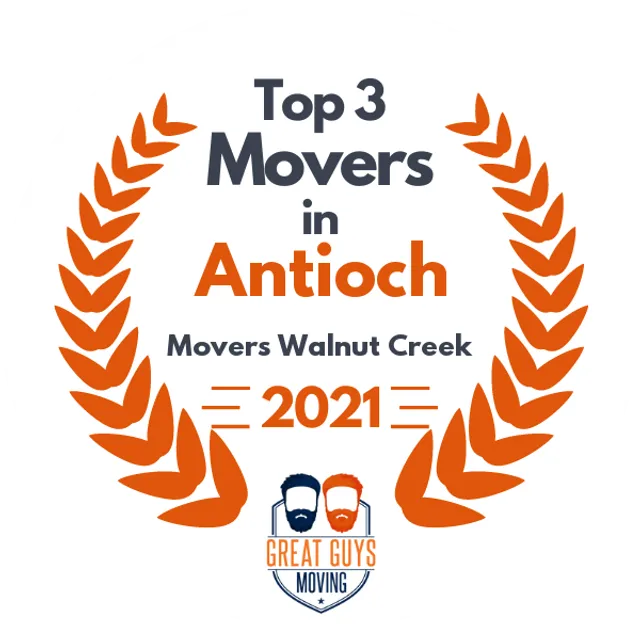 Top 3 Movers in Concord, CA 2021 award