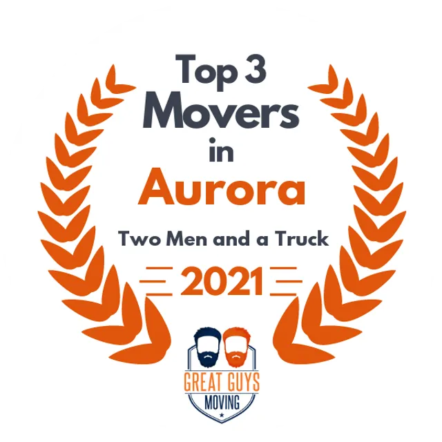 Top 3 Movers in Aurora, IL 2021 award