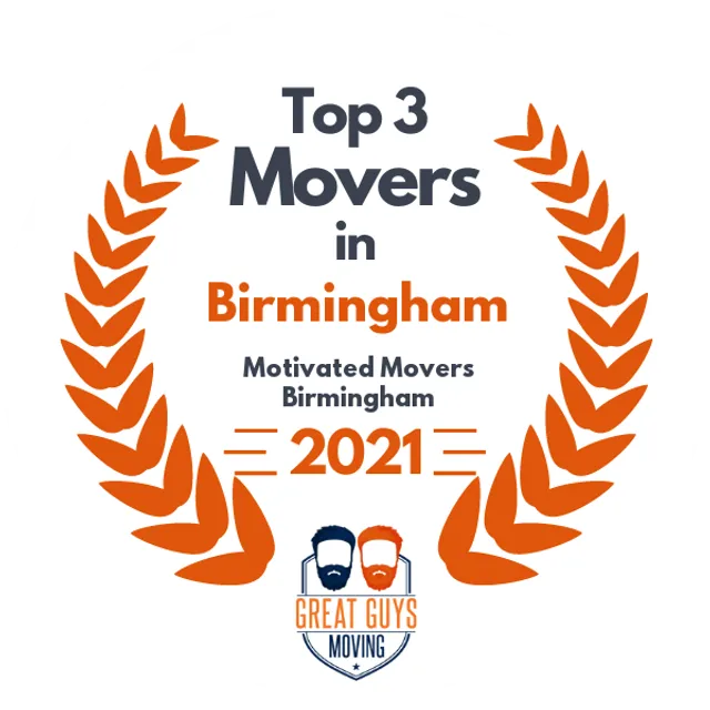 Top 3 Movers in Birmingham, AL 2021 award