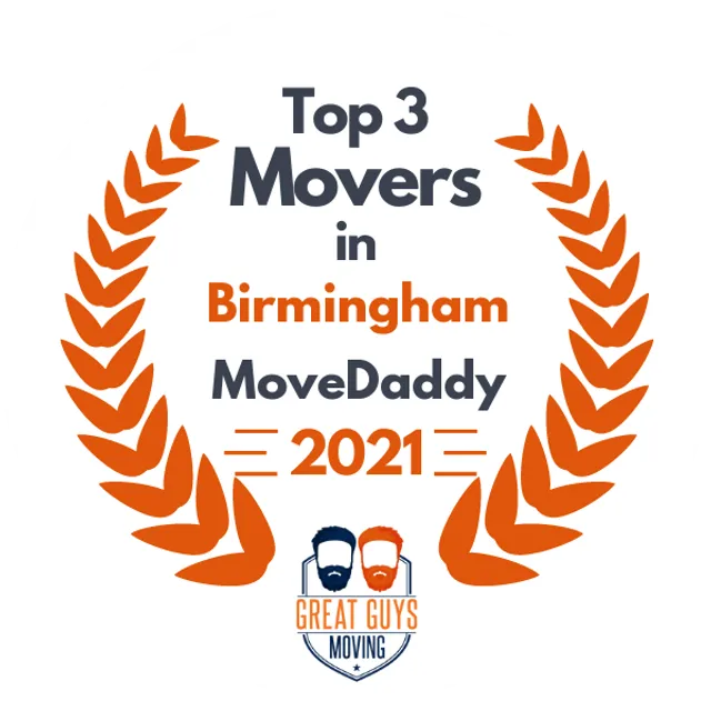 Top 3 Movers in Birmingham, AL 2021 award