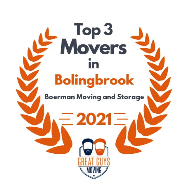 Top 3 Movers in Aurora, IL 2021 award