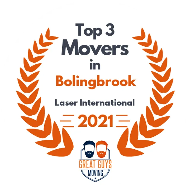 Top 3 Movers in Naperville, IL 2021 award