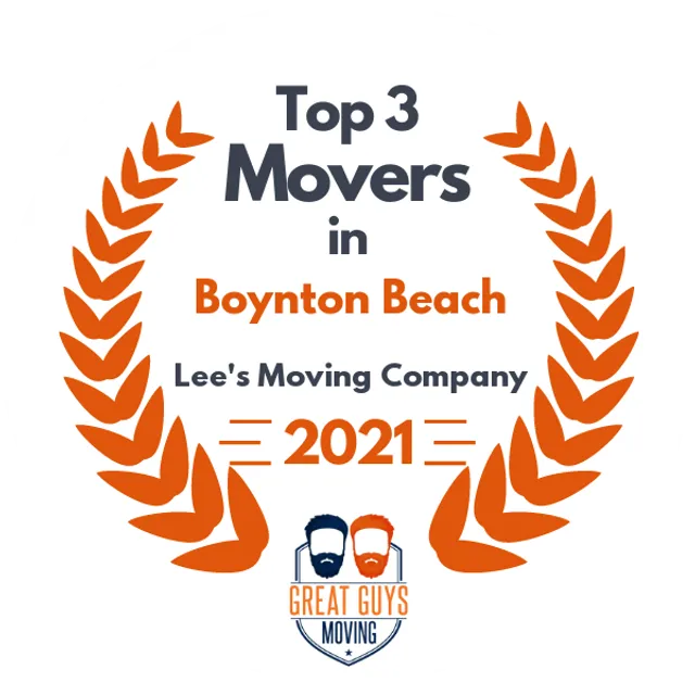 Top 3 Movers in Fort Lauderdale, FL 2021 award