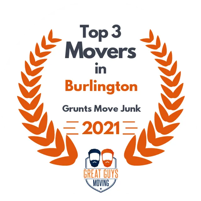 Top 3 Movers in Burlington, VT 2021 award