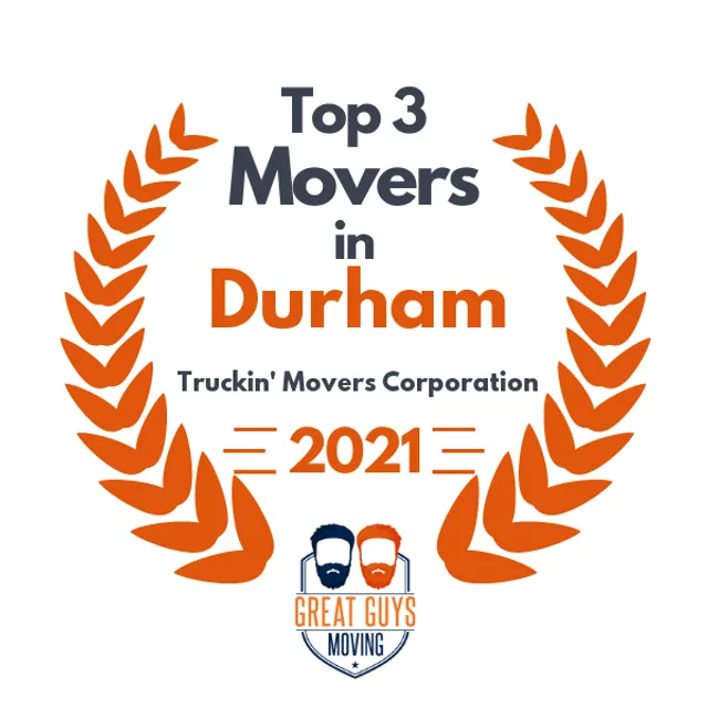 Top 3 Movers in Raleigh, NC 2021 award