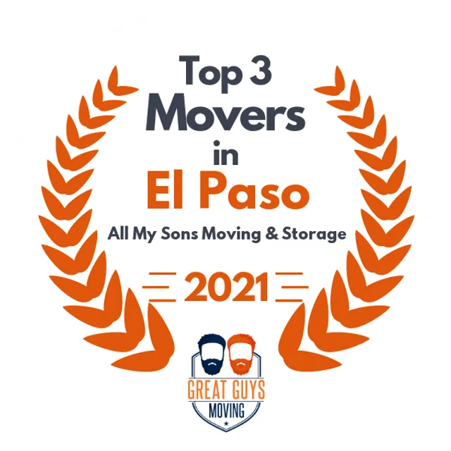 Top 3 Movers in El Paso, TX 2021 award