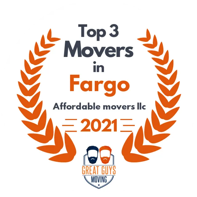 Top 3 Movers in Fargo, ND 2021 award