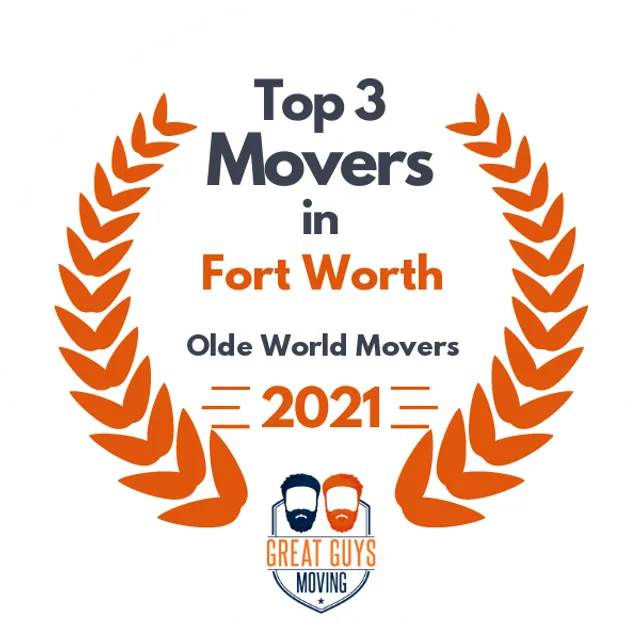 Top 3 Movers in Fort Worth, TX 2021 award