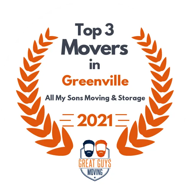 Top 3 Movers in Columbia, SC 2021 award