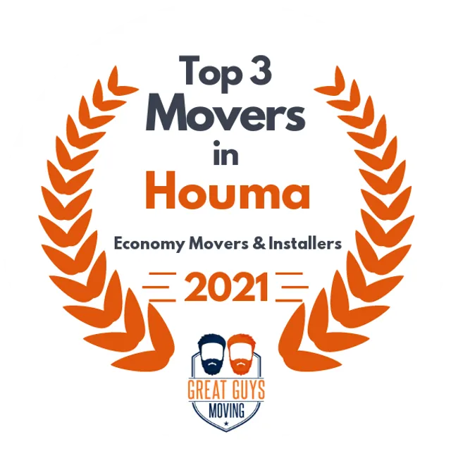 Top 3 Movers in Lafayette, LA 2021 award