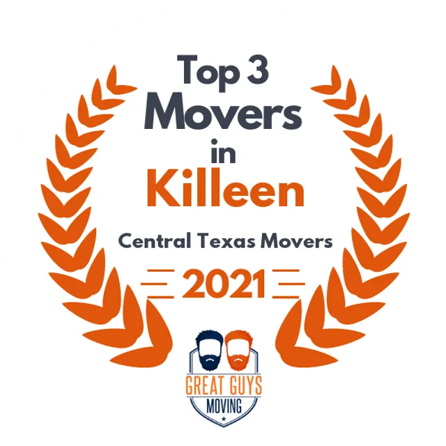 Top 3 Movers in Killeen, TX 2021 award