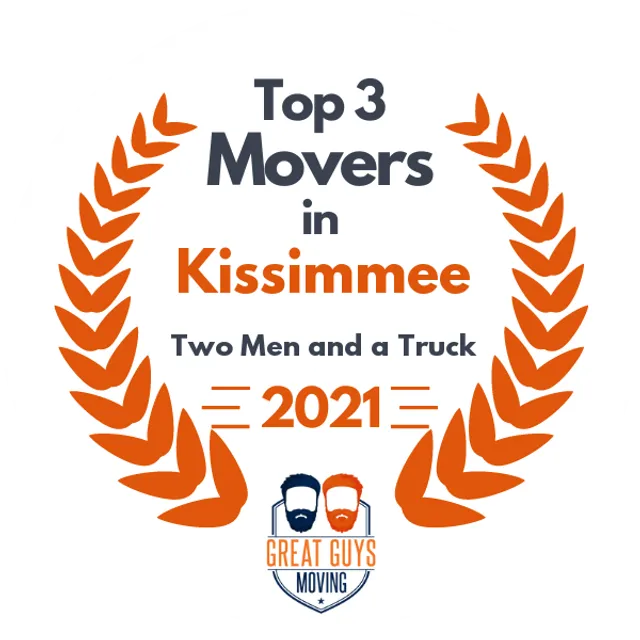 Top 3 Movers in Kissimmee, FL 2021 award