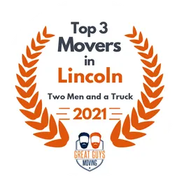 top 3 ranked movers in lincoln 2021 two men and a truck image