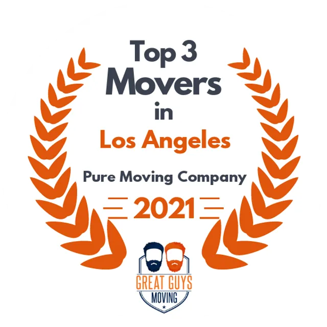 Top 3 Movers in Los Angeles, CA 2021 award