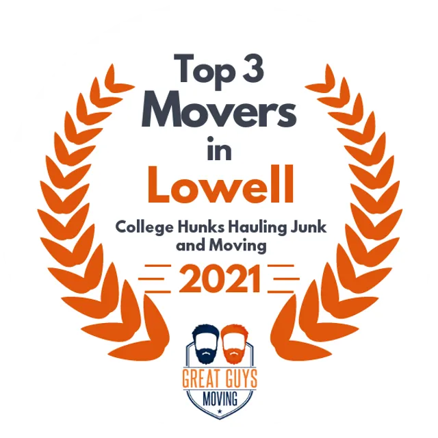 Top 3 Movers in Lowell, MA 2021 award