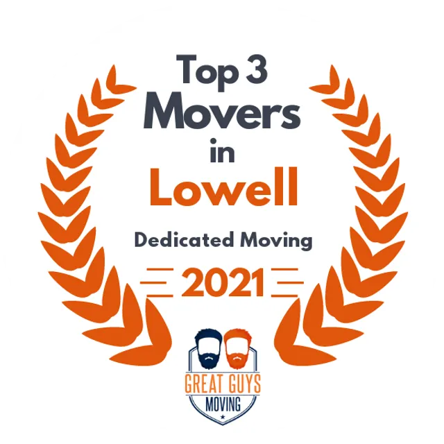 Top 3 Movers in Lowell, MA 2021 award