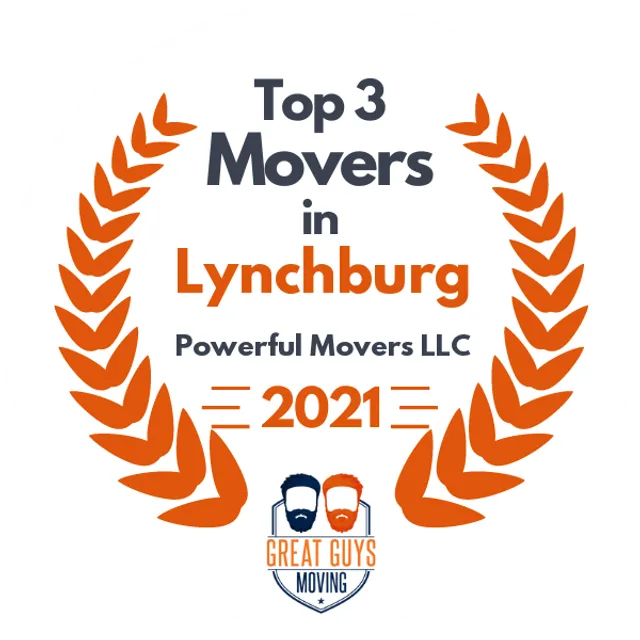 Top 3 Movers in Roanoke, VA 2021 award