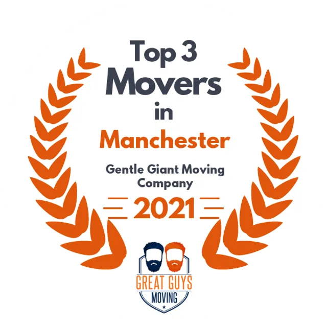 Top 3 Movers in Manchester, NH 2021 award