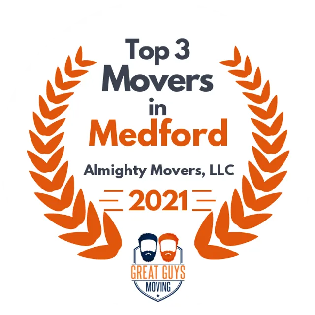 Top 3 Movers in Medford, OR 2021 award