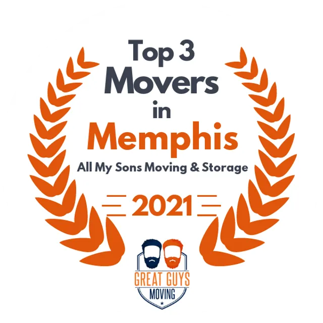 Top 3 Movers in Memphis, TN 2021 award