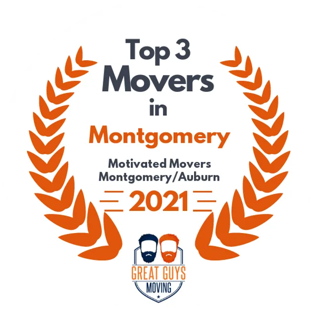 Top 3 Movers in Montgomery, AL 2021 award