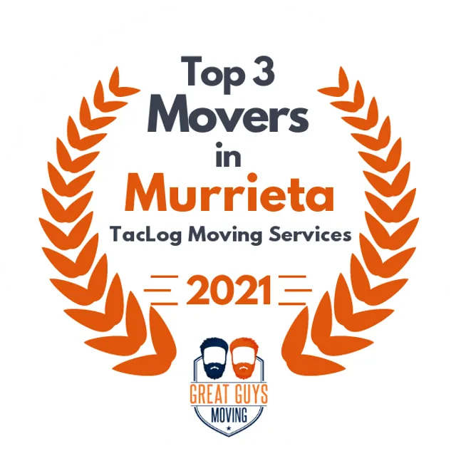 Top 3 Movers in Riverside, CA 2021 award